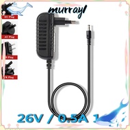 MURRAY 26V 0.5A 1A Monitor Router LED Strip Game Console AC to DC