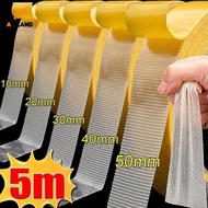 5M Double Sided Tape Traceless Strong Fixation Waterproof Mesh Tape Bathroom Bedroom High Viscosity 