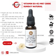 [BILL ĐỨC] Vitamin D3+K2MK7 cho bé phát triển chiều caoxương chắc khoẻ ngủ ngon - Chính hãng