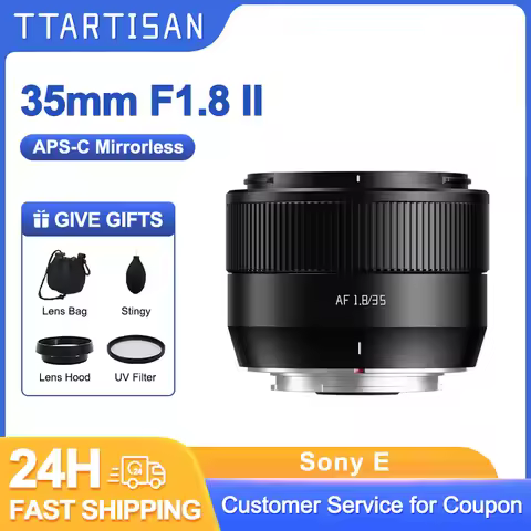TTArtisan 35mm F1.8 II Auto Focus Camera Lens APS-C Large Aperture for Fuji X Fujifilm XF mount XA1 
