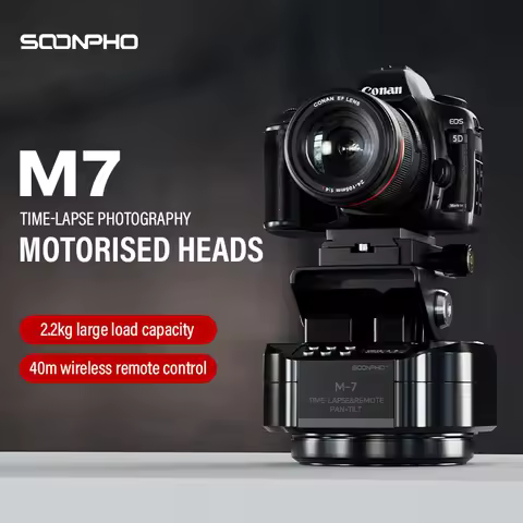Soonpho M7 Photography Electric Gimbal Remote Control 360° Pan Tilt Head Motorised Gimbal Auto Face