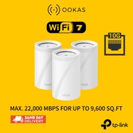 【TP-Link Deco BE85 / BE65 / BE25】WiFi 7 Mesh System | 1 / 2 / 3 Pack | Tri-Band / Dual-Band | MY War