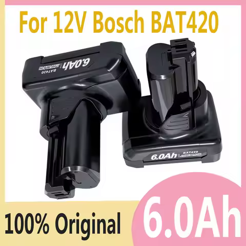 For Bosch BAT420 12V 6000mAh replacement battery Compatible with Bosch 10.8V/12V Tools,for Power Too
