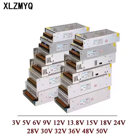 3V 5V 6V 9V 12V 18V 24V 30V 36V 48V 50V Power Supply SMPS AC-DC 220V TO 5V 12V 24V 1A 2A 5A 10A 20A