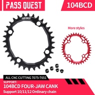 PASS QUEST 104BCD VOAL  MTB Mountain Bike Bicycle Crankset NARROW WIDE CHAINRING 104 BCD