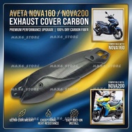 AVETA NOVA160 / NOVA200 EXHAUST COVER CARBON HONEYCOMB NOVA 160 / NOVA 200 PROTECTED COVER EKZOS MUF