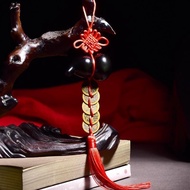 Natural obsidian Gourd feng shui pendulum house gossip Gourd Five Emperor Money feng shui Five Yello