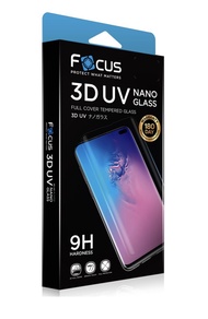 Focus ฟิล์มกระจกนิรภัยลงโค้งเต็มหน้าจอกาวยูวี (3D UV NANO GLASS) Samsung S24 Ultra/S23 Ultra/S22 Ultra /S22 /S22 Plus/Note 20 Ultra/Note 10 Plus/S10/Note 20/Xiaomi 12 แพคไม่รวมเครื่องอบยูวี