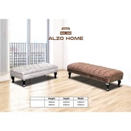 Alzo Home Bench Premium | Anti-Scratch | Marble | Rangka Solid Wood | Ready Stock