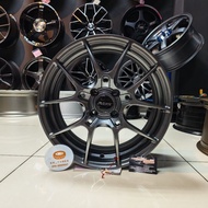 [4PCS] New Sport Rim 16inch RAYS G025 16X7JJ ET40 4H100 HYPER BLACK