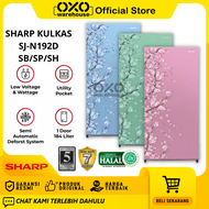 Sharp Kulkas 1 Pintu Motif Sakura SJ-N192D Series Lemari Es Mewah Garansi Resmi 5 tahun Kapasitas 18