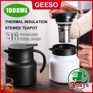 GEESO 316 Thermos Stainless Steel Thermal Insulation Stewed Teapot Household Stuffy Teapot Stewed Te