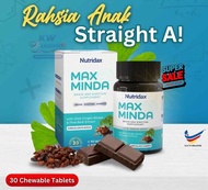 Nutridax Max Focus 30 Tablets | Supplement Fokus Anak Kuatkan Ingatan & Kurang Pelupa | Bantu Anak L
