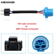 NSXINQI 1piece H4 Male Connector to 9007 HB5 Female Connectors Conversion Adaptor Wiring Harness Hea