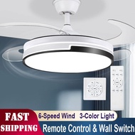 Fan Ceiling Fan With Led Light 风扇 Remote Control Fan Light for Living Room Mini Ceiling Fan