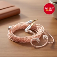 KBEAR 4-Core Pure Copper Replacement IEM Cable with 3.5mm Plug for MMCX QDC TFZ 2PIN Earphones KZ ZS