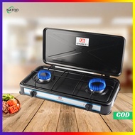 Gas Stove Butane Gas Stove Set Gas stove Double Burner  with Lid Burner Gas Stove LPG Energy Saving and High Efficiency