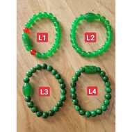 8mm green CT stone ring