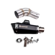 คอท่อ Kawasaki KSR  วัสดุแสตนเลสเกรด304 + ปลายท่อ Akrapovic ฟรีแคทลดเสียง มีสีให้เลือก