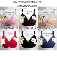 3 PCS LARGE CUP BRA JUMBO BRA NOT 3 HOOK WIREADA