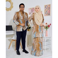 LUVLA SULTANAH Set Batik Sedondon  Suami Isteri Sedondon Batik Malaysia Perempuan Lelaki Plus Size