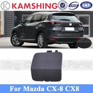 CAPQX Rear Bumper Tow Hook Cover Lid For Mazda CX-8 CX8 Rear Trailer Cover Garnish Lid Towing Cap Sh