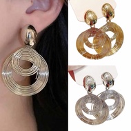 Veda Circle Stud Earrings Statement Circle Stud Earrings