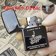 Bật Lửa Zippo Đen Bóng Manufacturing 1932 ( Tặng Đá Bấc ) - Hột Quẹt Xăng Đá zippo Sưu Tầm Độc Lạ