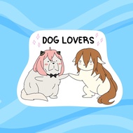 SSKAIT Waterproof funny anime mood die cut sticker - Dog lovers