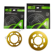 【AJI RACING】428 GOLD YAMAHA Y15ZR/Y16ZR/FZ150 Rear Sproclet Spoket Belakang (37T-46T)