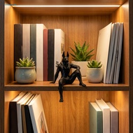 [PO] Dark Glossy Black Anubis Model 3d Anubis Ornament 3d Printed Anubis Statue Egyptian Jackal God 