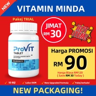 🔥SCORE A+🔥 1 Botol  ProVit Supplement Minda Cerdas dan Genius/Vitamin Minda Provit 50 Tablet/Anak Le