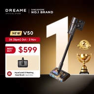 [GRAND LAUNCH] Dreame V50 Wet & Dry Dual Cleaning Cordless Vacuum | Tangle-Cut™  Motorized Dual Blad