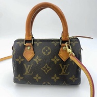 Louis Vuitton 經典老花speedy mini，LV，路易威登Nano小廢包，波士頓包，現貨，真品，免運