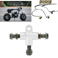 IJUNE Brake Line Connector, M10 Banjo Bolt  Line Coupling Hydraulic Brake Adapter, Durable 3 Way Ban
