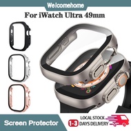 2 in 1 Tempered Glass Case for For iWatch Ultra2/1 49mm Screen Protector Bumper Case Cover iwatch series Accessories