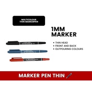 Aowa 120 water-based marker pen, creative ultra-fine double-headed drawing hook line marker pen for 
