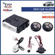 TOYOTA VIOS NCP93/ALTIS 2008-2013 PLUG N PLAY ALARM / TOYOTA VIOS NCP42/ALTIS 2003-2007 PLUG N PLAY 