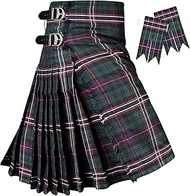 Scottish Tartan Kilt for Men I Polyviscose 8 Yard Tradition Mens Kilt