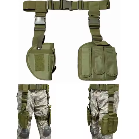 Tactical Tornado Thigh Holster For G17 M9 1911 Gun Right Hand Gun Holster with Magazine Pouch