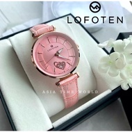 Lofoten | F2318L RG-P9 Sapphire Glass Women Watch with Pink Dial Pink Genuine Leather Strap Official