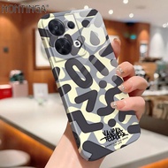 Hontinga All-inclusive Film Casing For OPPO Reno 8 Reno8 Pro 5G Reno 6 Reno 7 Pro 5G Realme C1 Case Korean film Phone Case Creative English Word Back Casing lens Protector Design Hard Cases Shockproof Shell Full Cover Casing For Girls