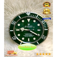 JAM DINDING ROLEX SUBMARINER HULK GREEN - WALL CLOCK BRANDED 100%