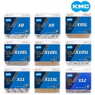 Bicycle KMC Chain 8 9 10 11 12 Speed X8 X9 X9EL X9SL X10 X10EL X10SL X11 X11EL X11SL X12 Basikal Fol