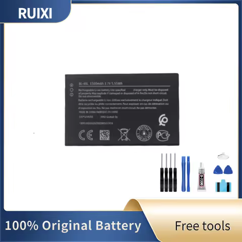 RUIXI Original Battery 1500mAh BL-4XL 4XL 4 XL Battery For Nokia Nokia 6300 4G 8000 TA-1311 TA-1287+