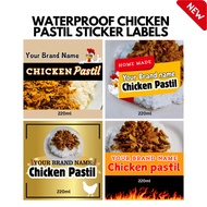 ♞,♘WATERPROOF CHICKEN PASTIL STICKER LABELS