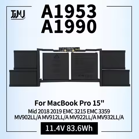 A1953 A1990 Battery Replacement for MacBook Pro 15" Mid 2018 2019 EMC 3215 EMC 3359 Touch Bar MV902L