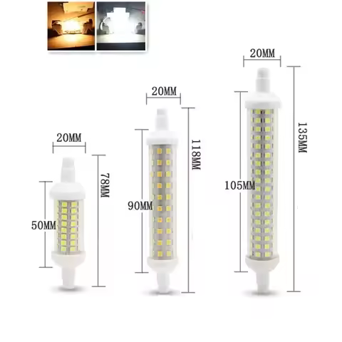 Led corn lamp R7S LED 78 mm 118 mm 135 mm 189 mm dimmable corn horizontal light warm light white LED