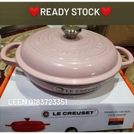 READY STOCK MALAYSIA 🇲🇾 LE CREUSET SHALLOW PINK 26CM PERIUK VIRAL