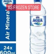 Diskon! Aqua 600Ml 1 Dus 24 Pcs / Air Mineral Aqua 600Ml